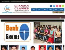 Tablet Screenshot of chandanclasses.com